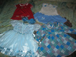 Пакет платьев на девочку от 8 месяцев до 2 лет за 800 руб