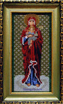 Продам икону, вышитую бисером. Валаамская икона Божией Матери.