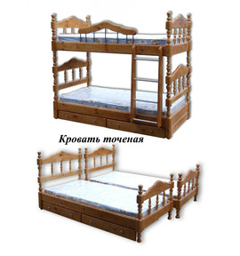Кровати одно, двух, трехъярусные; шкафы, диваны, комоды из дерев