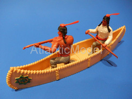 Солдатики 1/32 Timpo Индейцы Сарси в пироге 2 шт