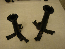 Кованая ваза (черная) 2