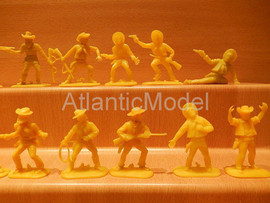 Солдатики 1/32 Hofler Ковбои Четвертый Желтый 28 4