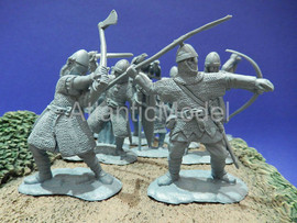 Солдатики 1/32 CONTE Норманы set 1 Раритет 10 шт