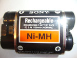 АККАМУЛЯТОР--SONY-NI-MH(rechargeable-DC-2,4V-1100mah)MADE JAPAN