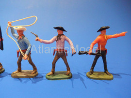 Солдатики 1/32 Cherilea Пешие ковбои 6 шт Вестерн 7