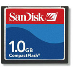 Карта памяти Compact Flash Card 1 Гб Sandisk