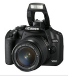 Фотоаппарат Canon EOS 500D с внешней вспышкой