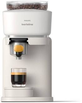 Philips Baristina BAR300/03 Naturweiß mit mangogelbem Siebträger