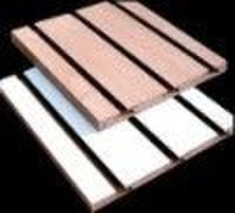 Melamine slotted MDF board