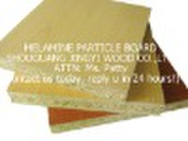 Melamine particle board