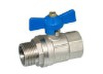 forged brass ball valve with butterfly handle