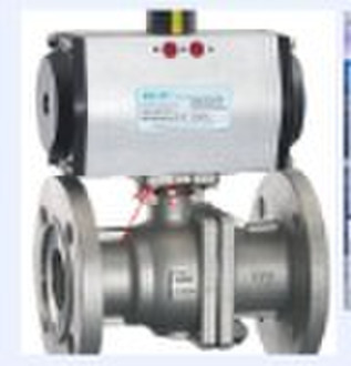 pneumatic operated flanged ball valve