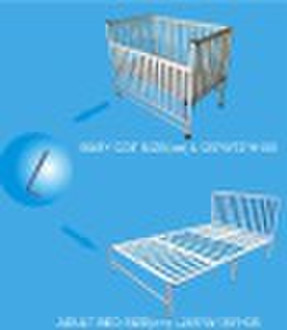 Aluminum baby cot