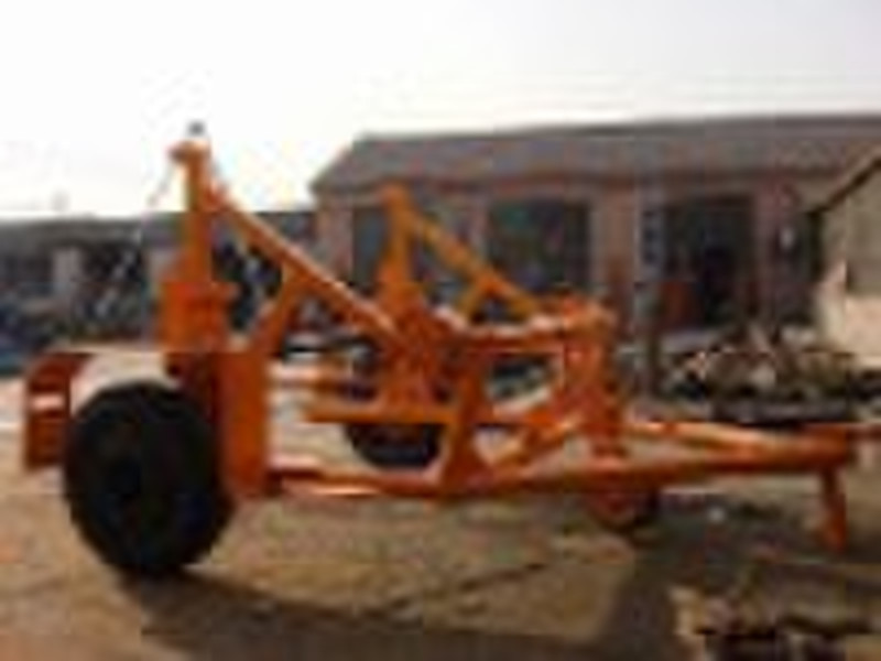 3-12T Cable drum trailer,cable drum winch,cable dr