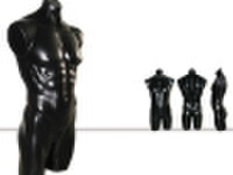 Plastic torso mannequin(908-black)