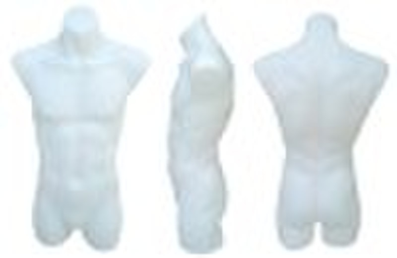 Männliche Schaufensterpuppe Torso aus Kunststoff (P618)