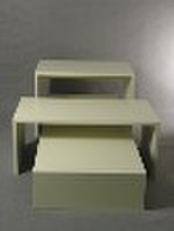wooden nesting table/wooden display table