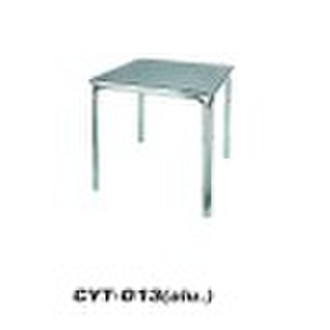 aluminium table