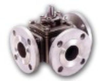 3 WAY BALL VALVE FLANGE END