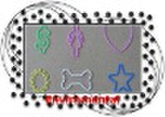 Shaped elastic rubber band