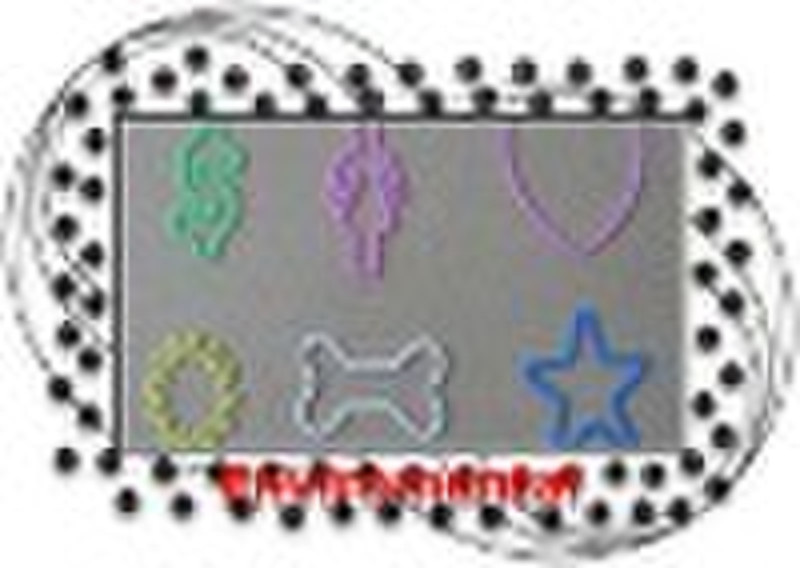 Shaped elastic rubber band