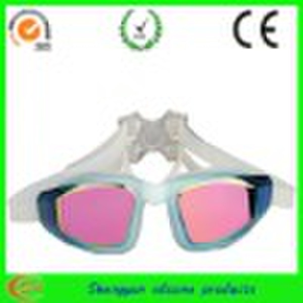 Waterproof silicone rubber swimming goggles