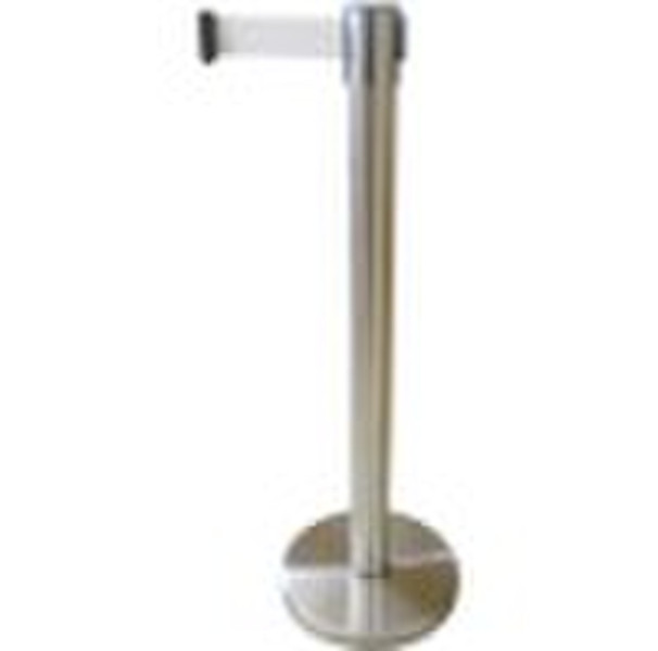 stainless steel queue stand with retractable belt