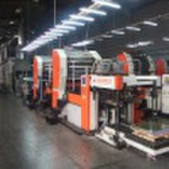 Automatic two color metal plate printing machinery