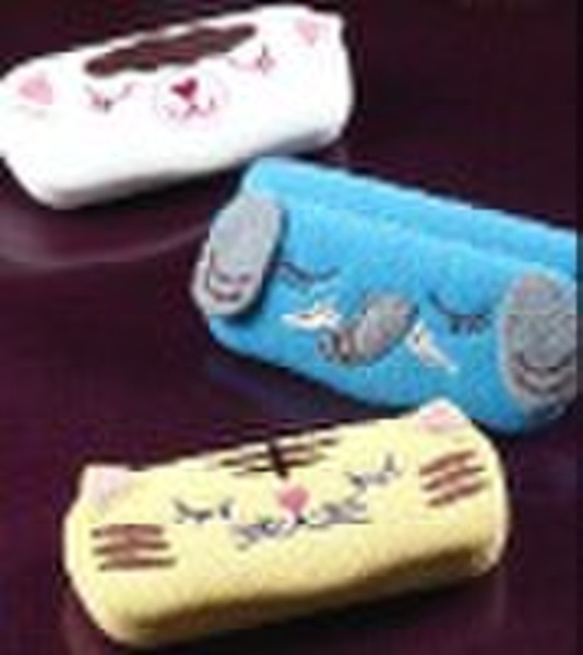 Lovely cartoon animal hard glasses case 2025