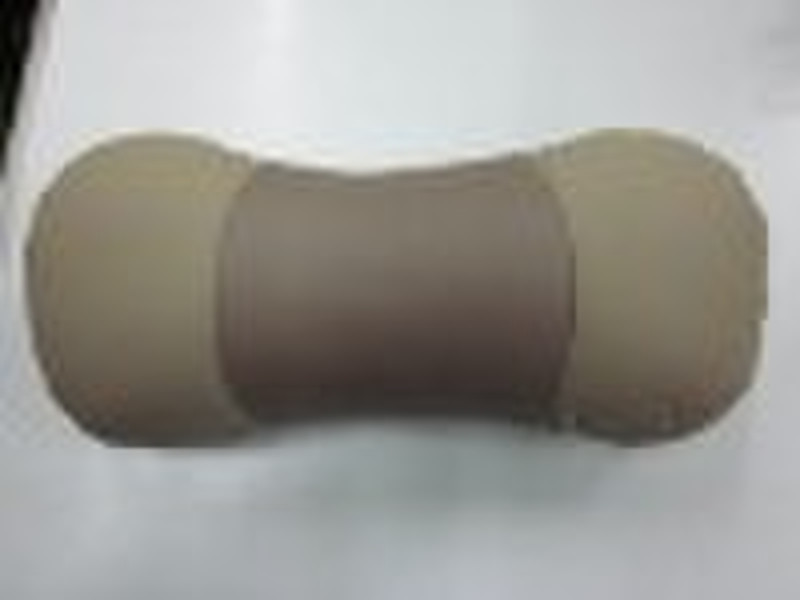 Car neck cushion in leather brown colour