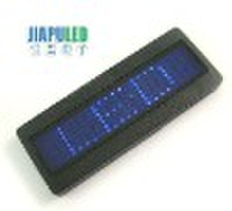 LED scrolling name badge