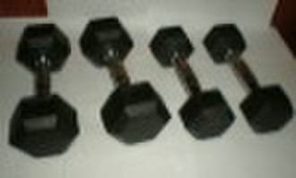 Hex Rubber Dumbbell