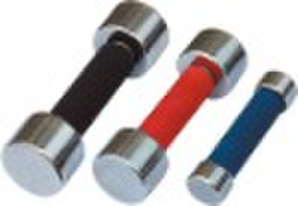 Fixed Chrome Dumbbell Set With Foam Handle