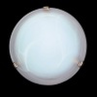 Glass and alabaster ceiling Light