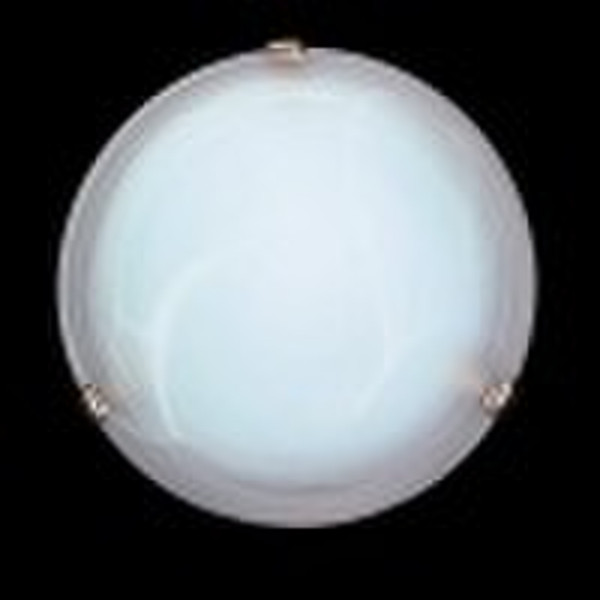 Glass and alabaster ceiling Light
