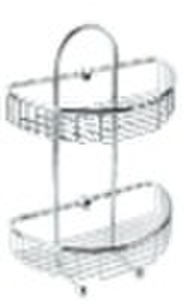 Dual tiel shelves  for bathroom