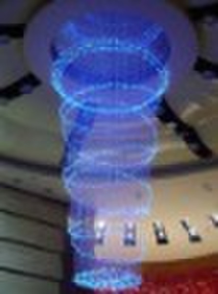 Fiber optics chandelier