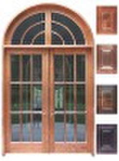 Copper clad wood doors