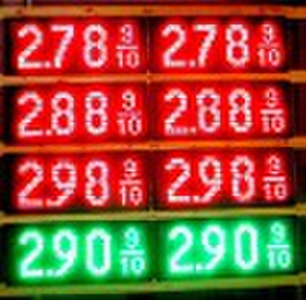 12'' 8.88 9/10 led petrol price signs