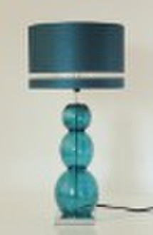 modern glass table lamp with diamond shade