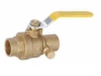 brass ball valve with drain