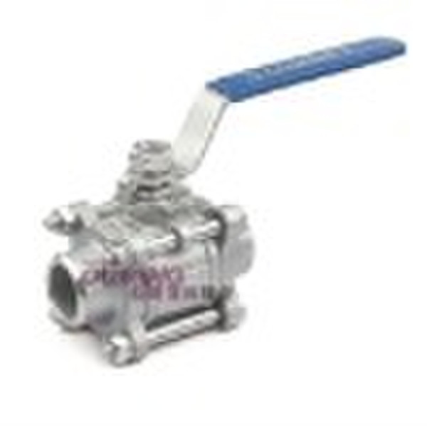 3PC Stainless steel butt-welding ball valve