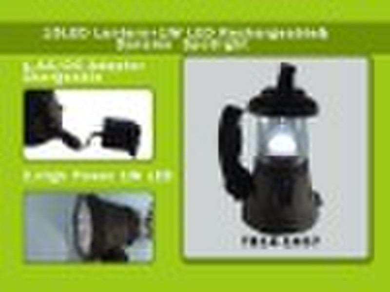 15LED Lantern+1W LED Rechargeable Spotlight,LED Ca
