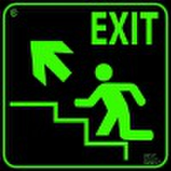 photoluminescent  fire safety signs