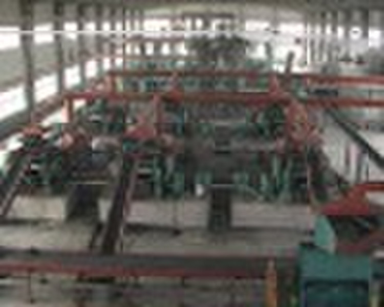 Waste tire recycling line