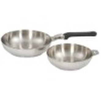 Tri-ply stainless steel cookware