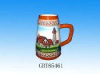 ceramic beer mug