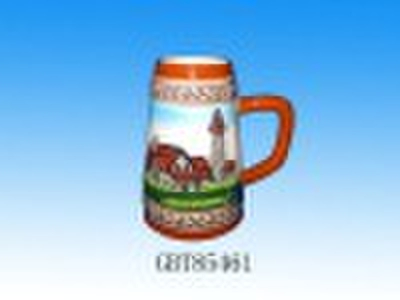 ceramic beer mug