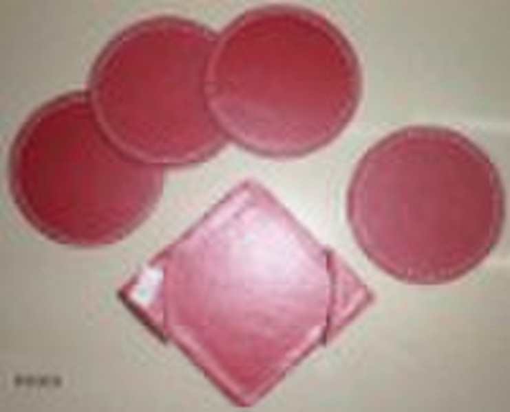 leather coaster