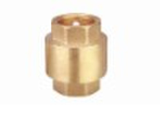 brass pop up check valve with plastic core